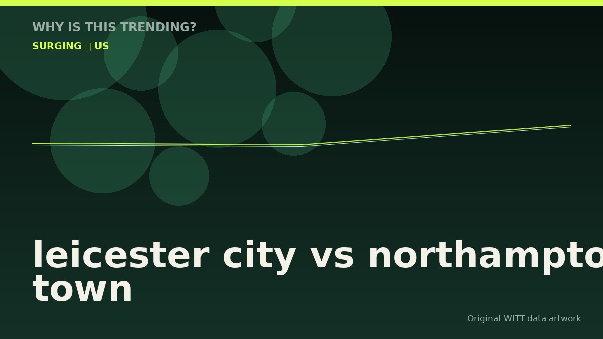 leicester city vs northampton town original attention timeline illustration