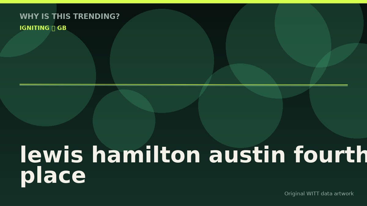 lewis hamilton austin fourth place original attention timeline illustration