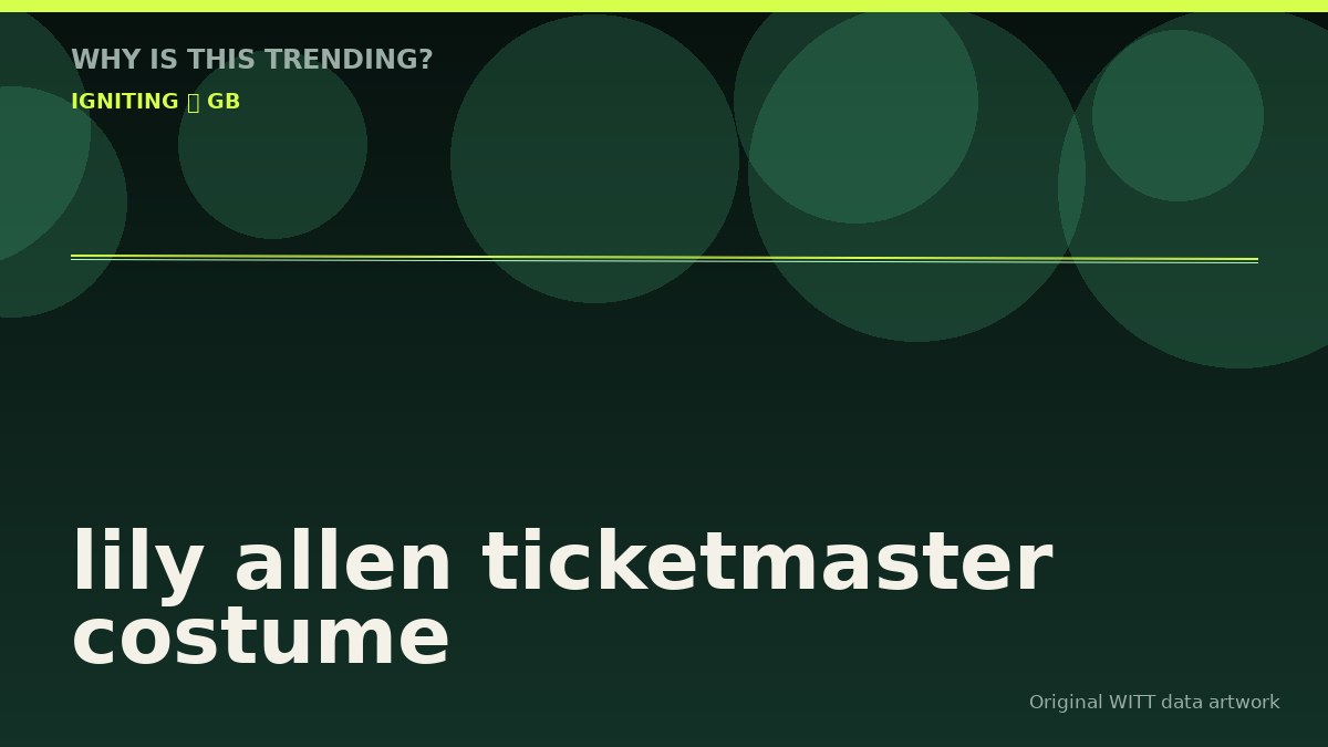 lily allen ticketmaster costume original attention timeline illustration