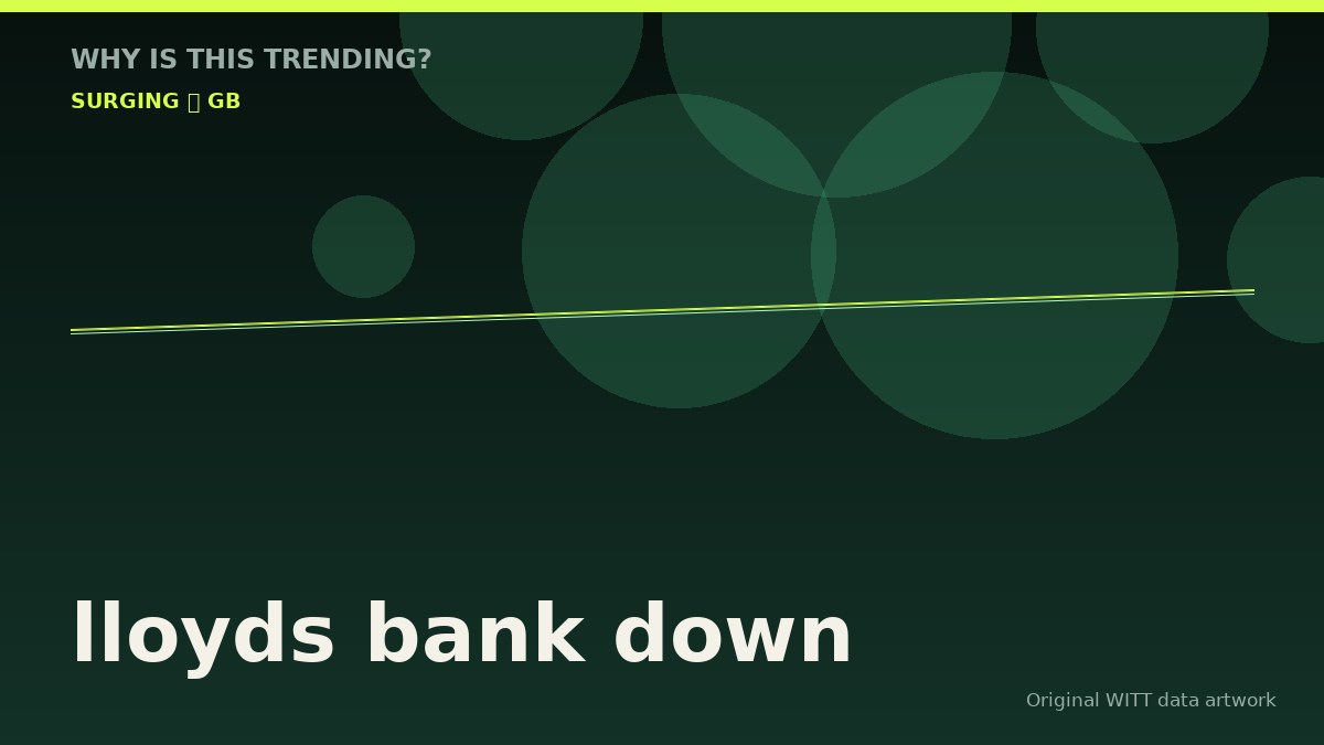 lloyds bank down original attention timeline illustration