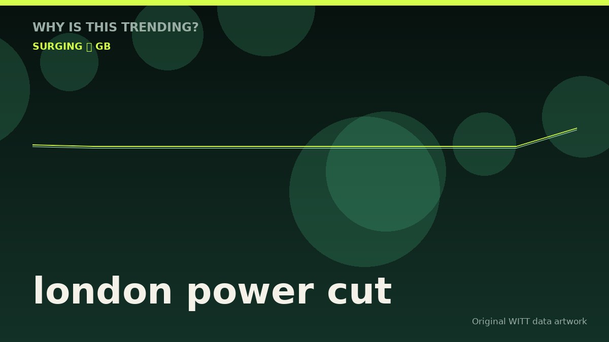 london power cut original attention timeline illustration