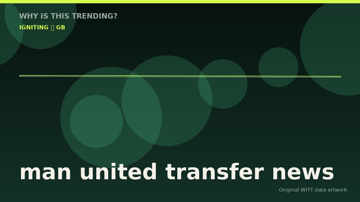 man united transfer news original attention timeline illustration
