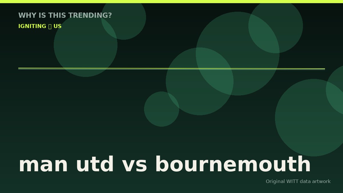 man utd vs bournemouth original attention timeline illustration