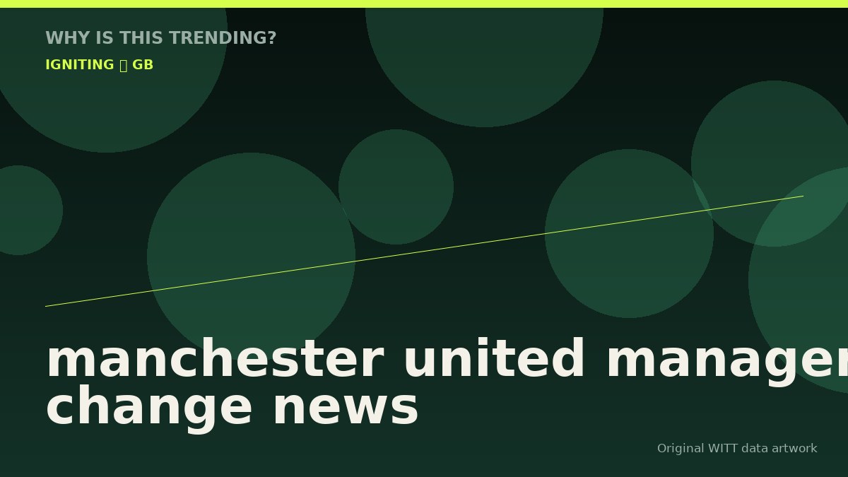 manchester united managerial change news original attention timeline illustration