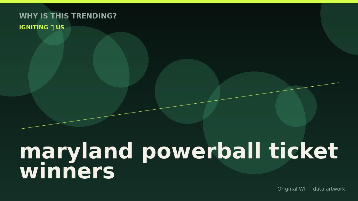 maryland powerball ticket winners original attention timeline illustration