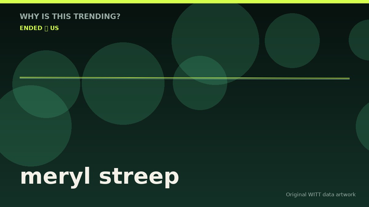 meryl streep original attention timeline illustration