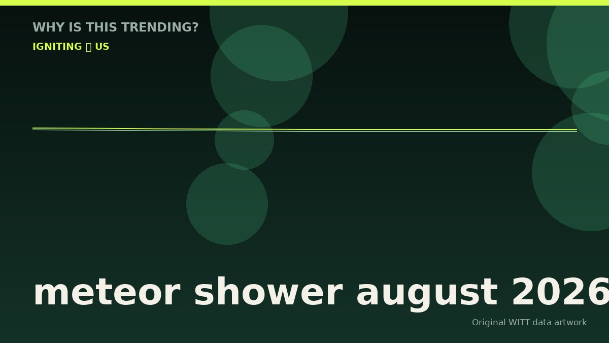 meteor shower august 2026 original attention timeline illustration