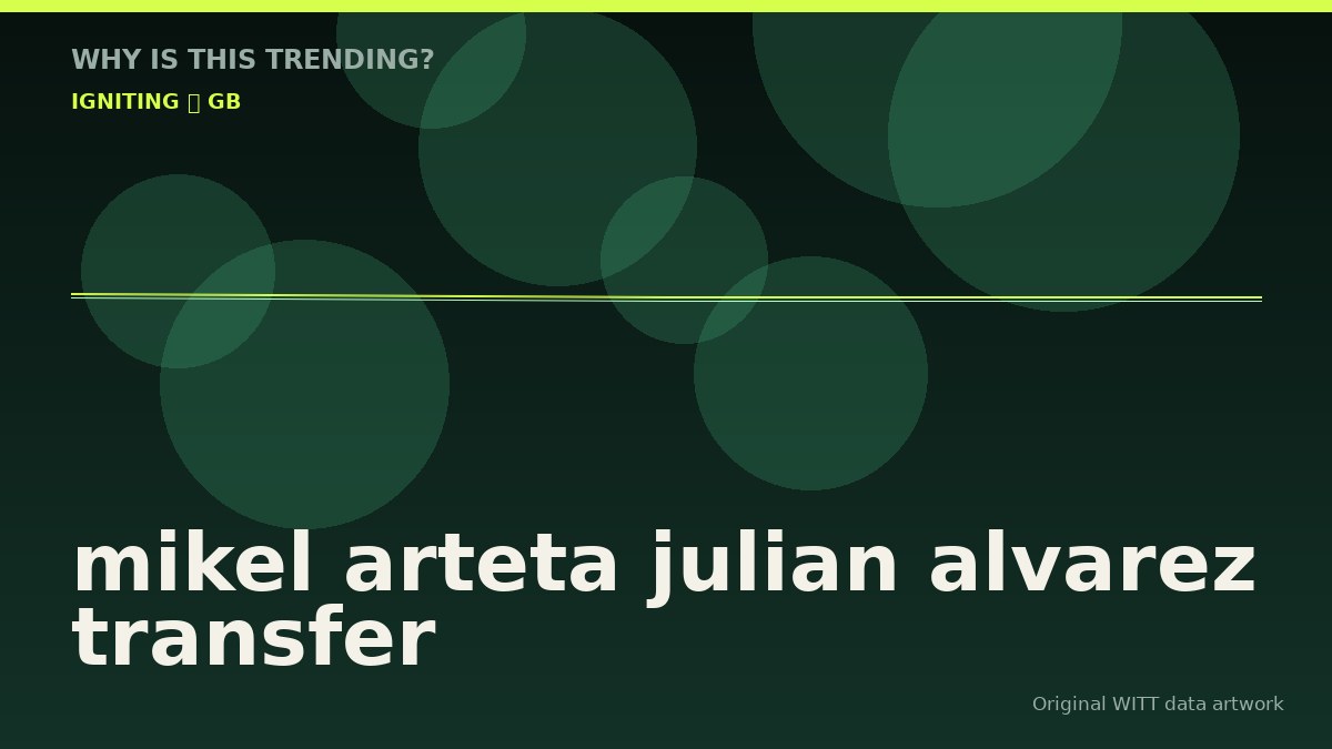 mikel arteta julian alvarez transfer original attention timeline illustration