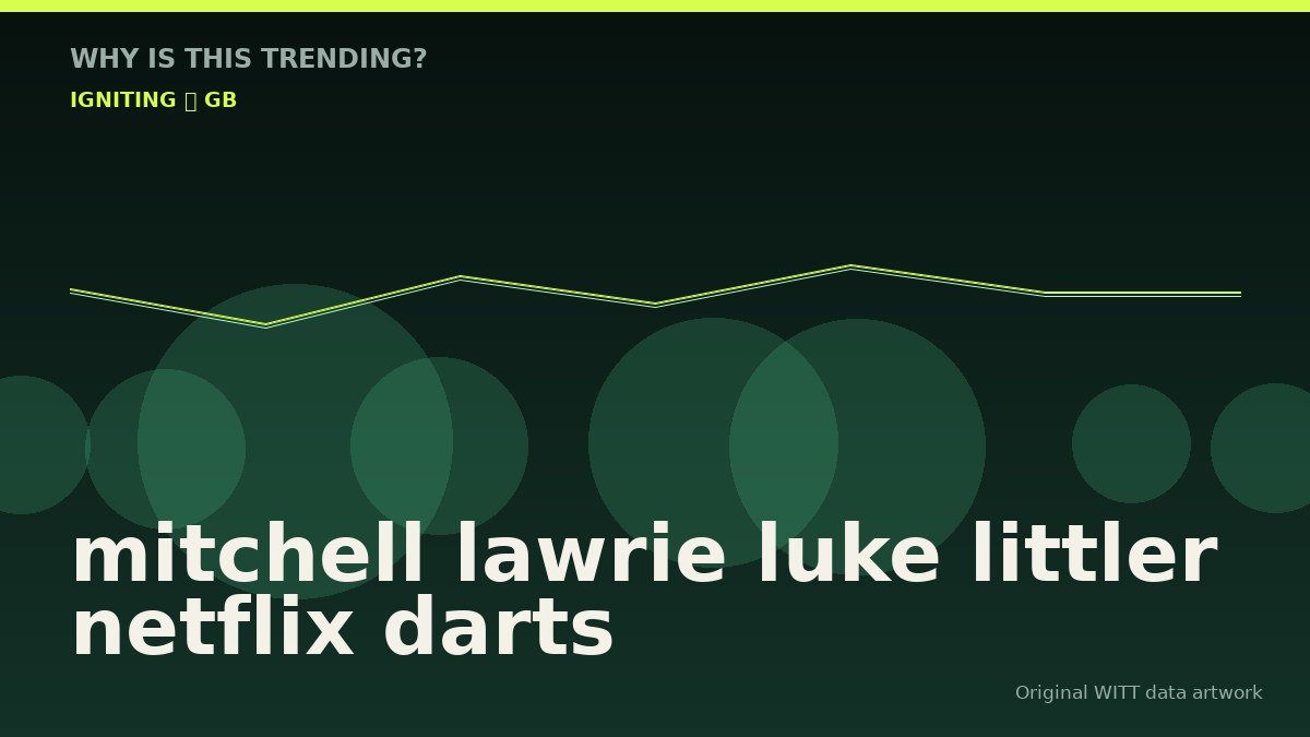 mitchell lawrie luke littler netflix darts original attention timeline illustration