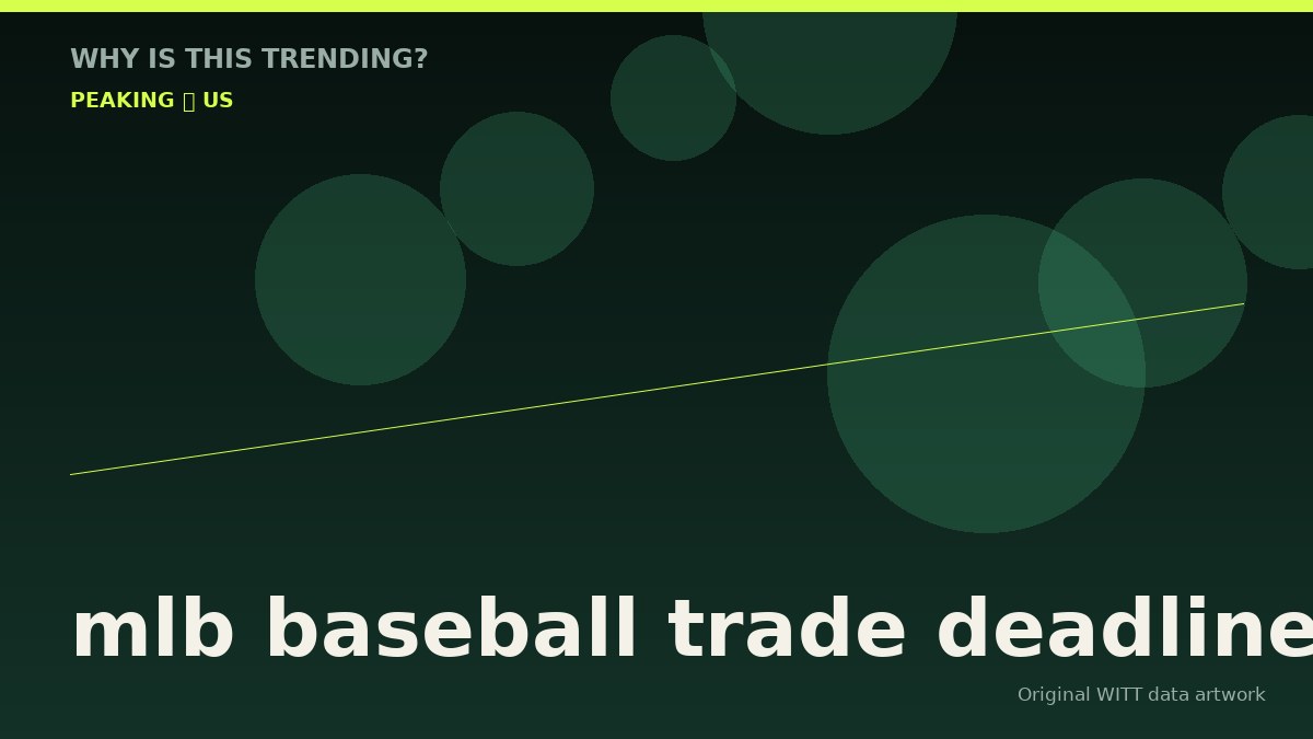 mlb baseball trade deadline original attention timeline illustration