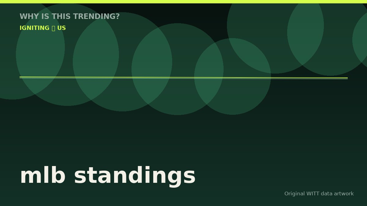 mlb standings original attention timeline illustration