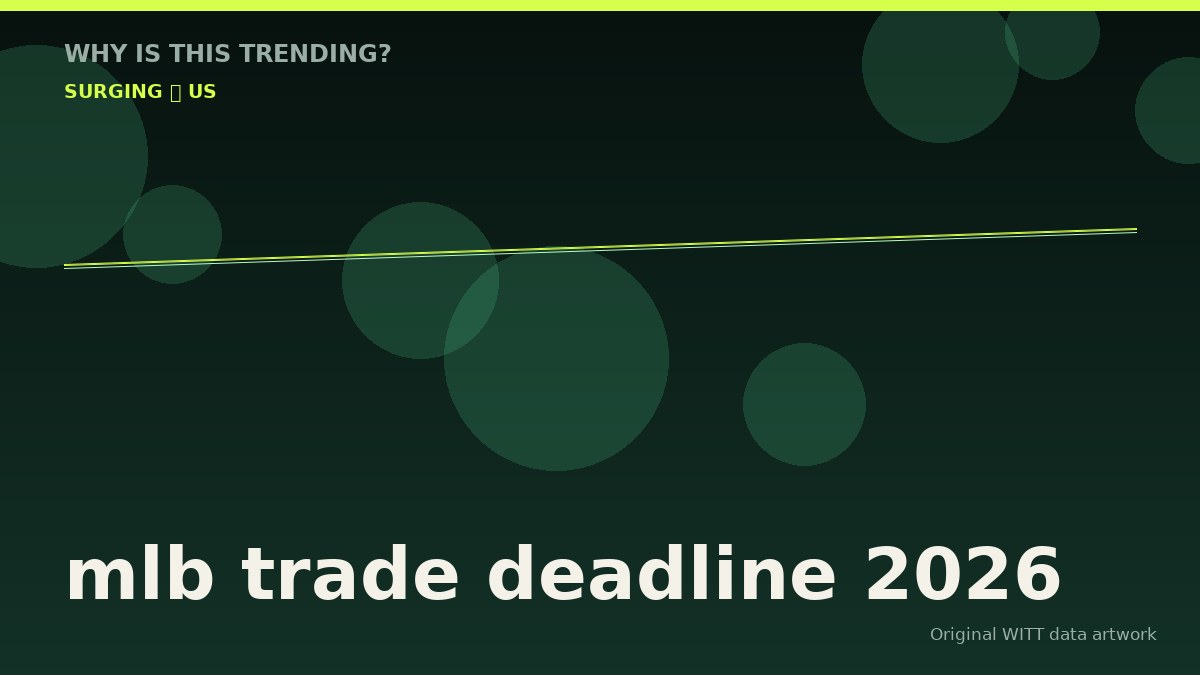 mlb trade deadline 2026 original attention timeline illustration