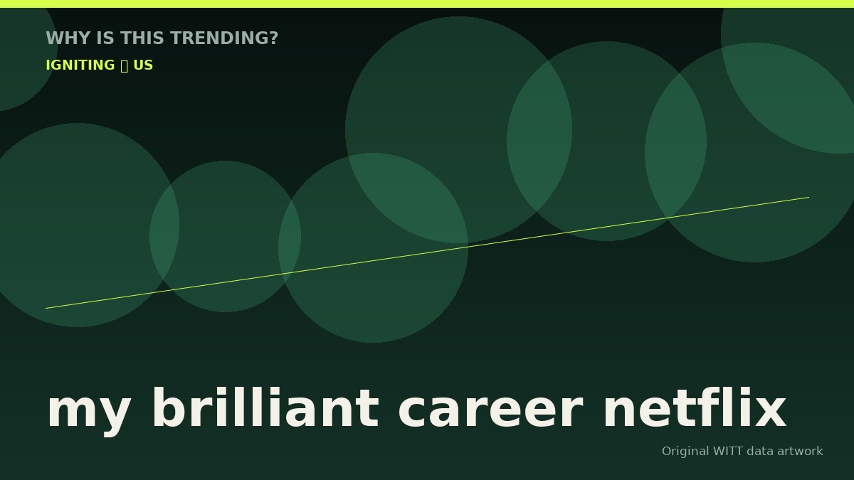 my brilliant career netflix original attention timeline illustration