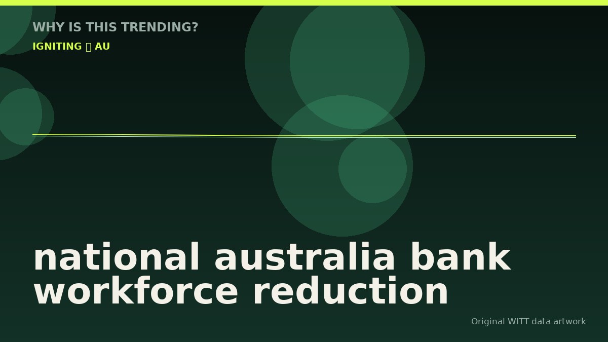 national australia bank workforce reduction original attention timeline illustration