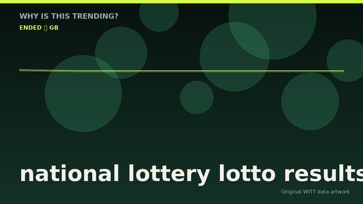 national lottery lotto results original attention timeline illustration