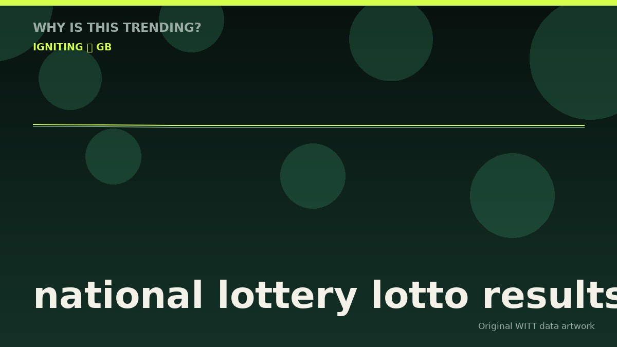 national lottery lotto results original attention timeline illustration