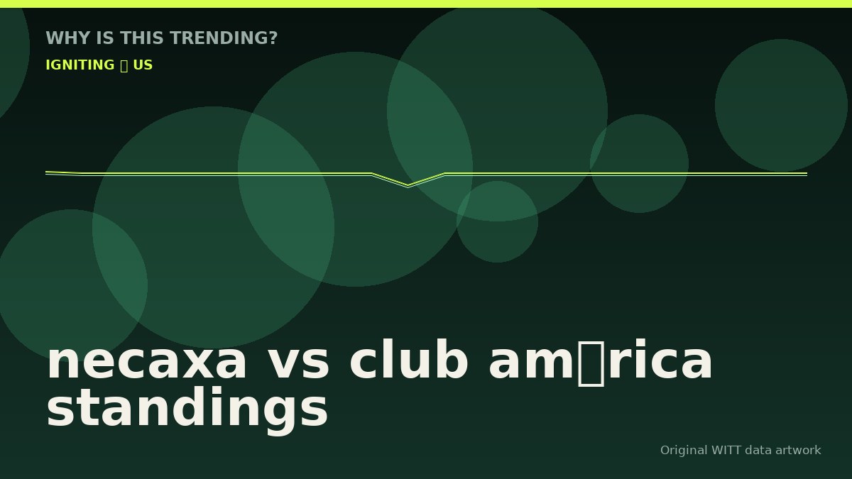 necaxa vs club américa standings original attention timeline illustration