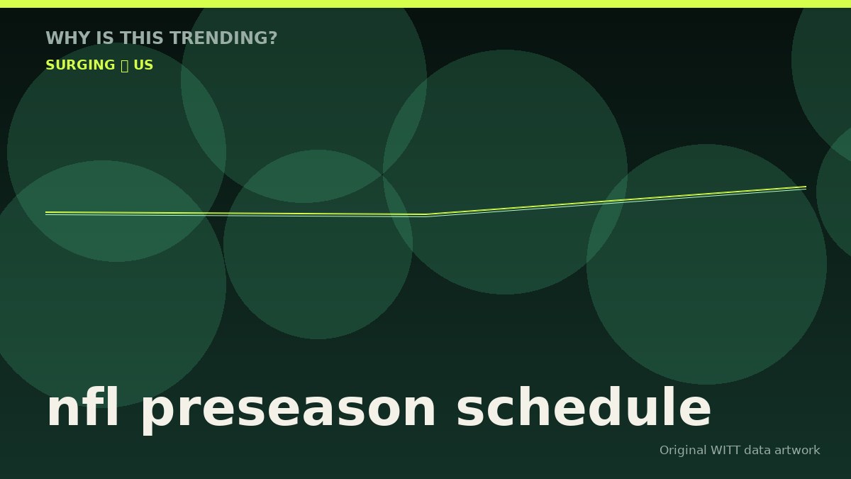 nfl preseason schedule original attention timeline illustration