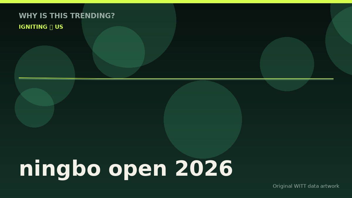 ningbo open 2026 original attention timeline illustration