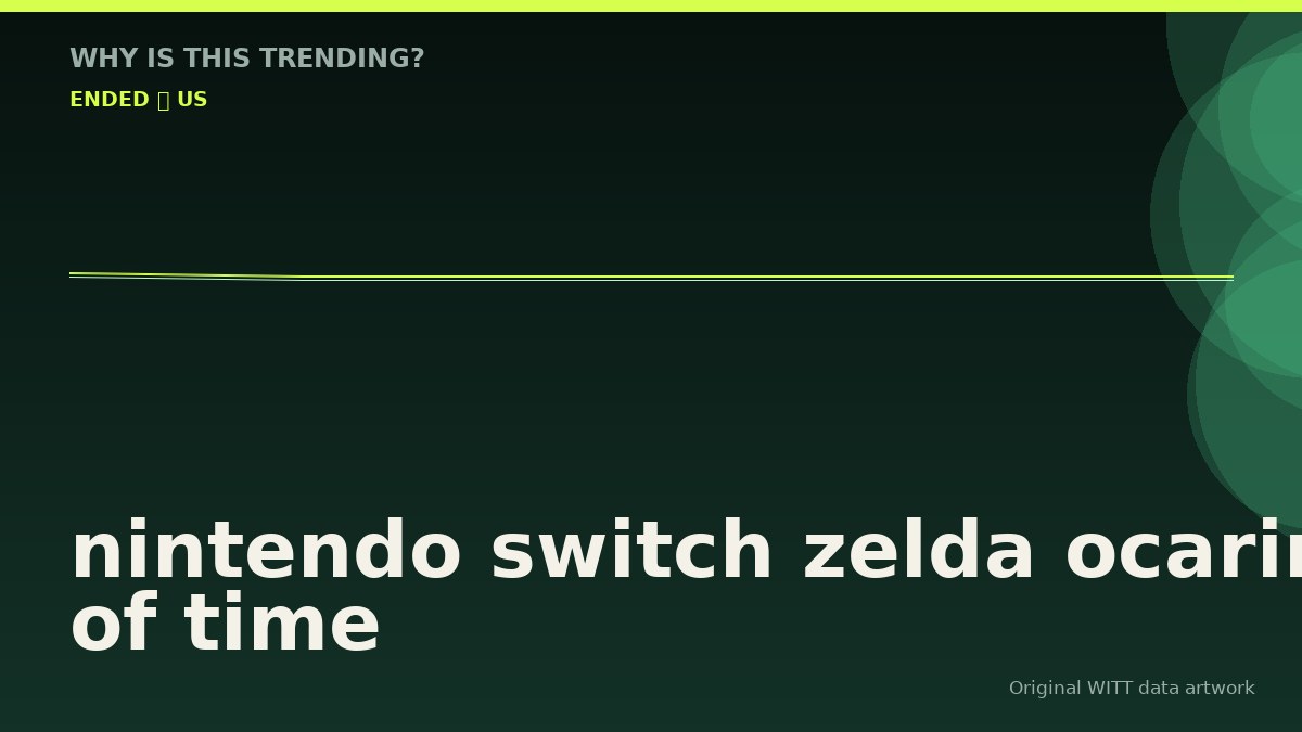 nintendo switch zelda ocarina of time original attention timeline illustration