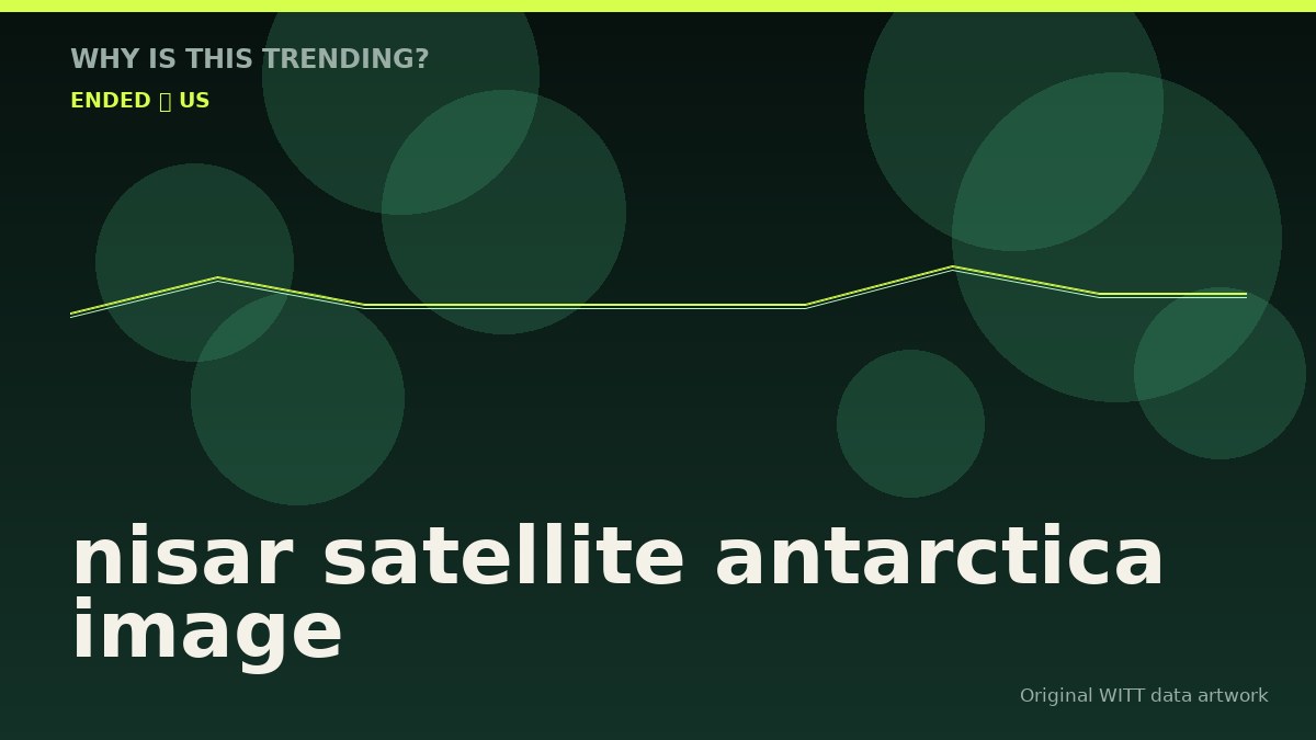 nisar satellite antarctica image original attention timeline illustration