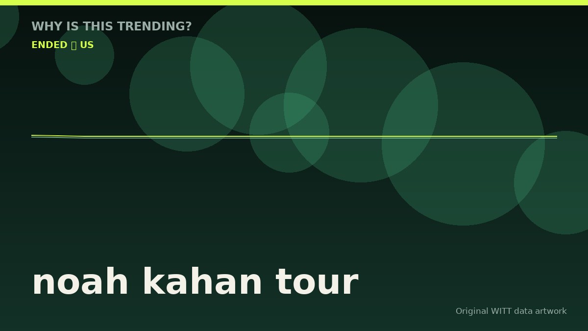 noah kahan tour original attention timeline illustration