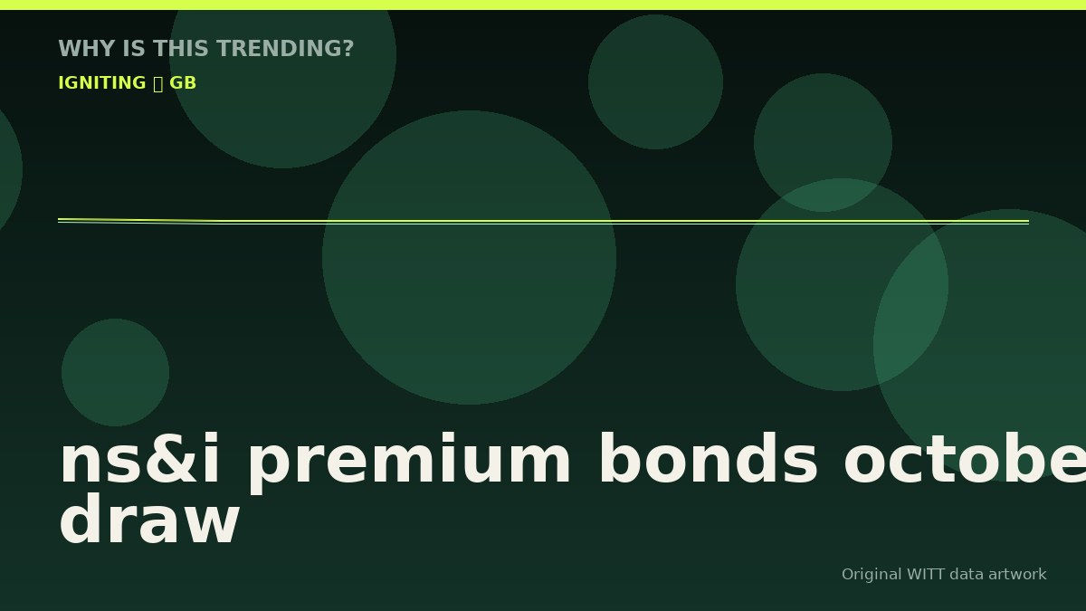 ns&i premium bonds october draw original attention timeline illustration