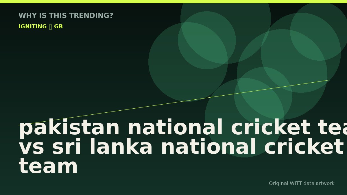 pakistan national cricket team vs sri lanka national cricket team standings original attention timeline illustration