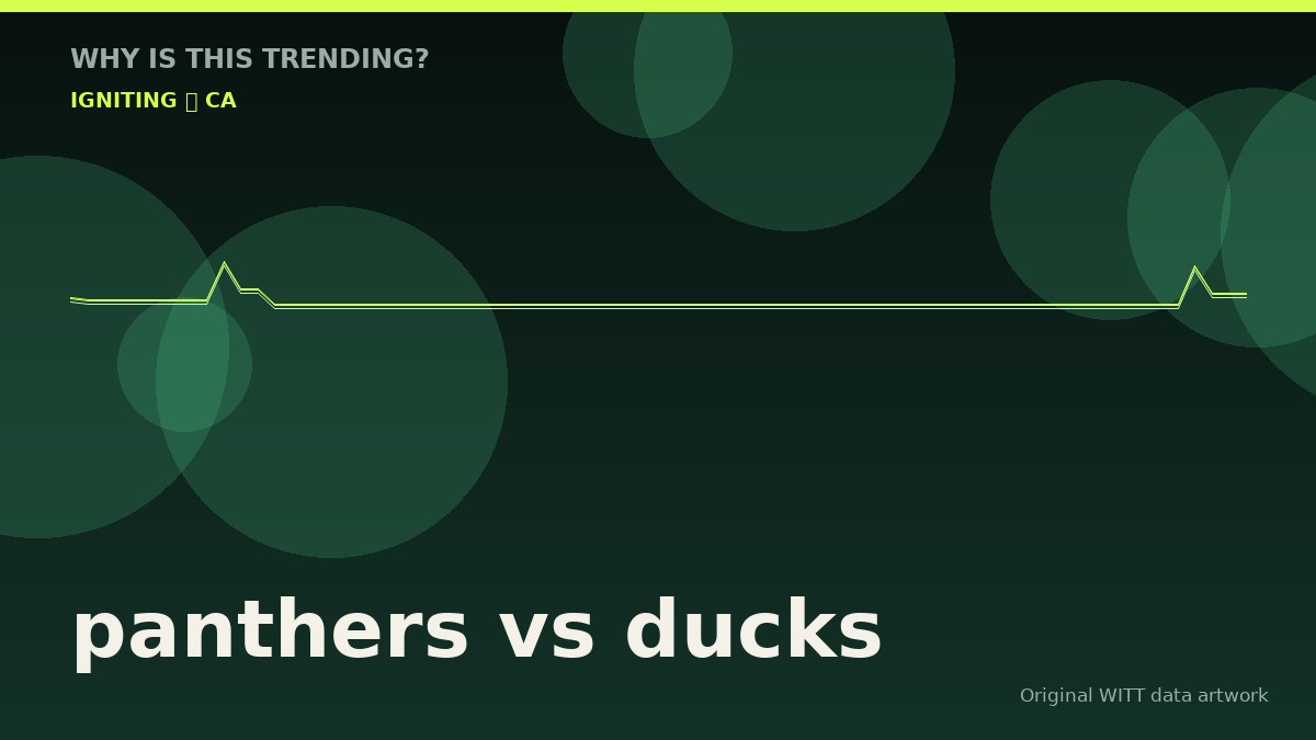 panthers vs ducks original attention timeline illustration