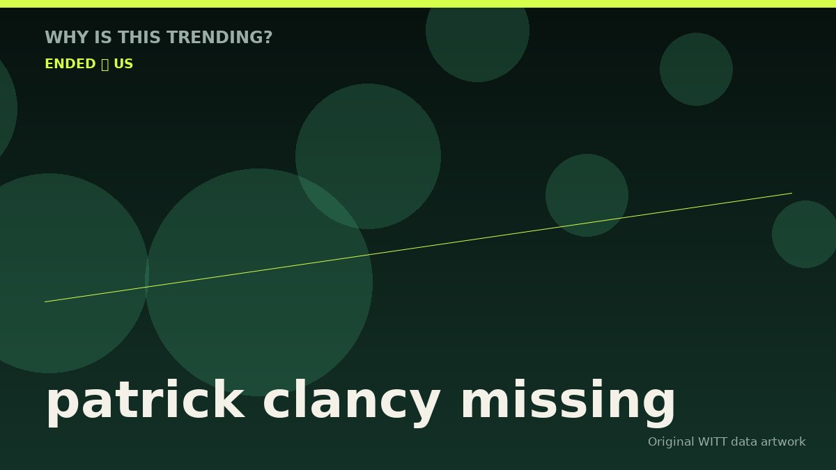 patrick clancy missing original attention timeline illustration