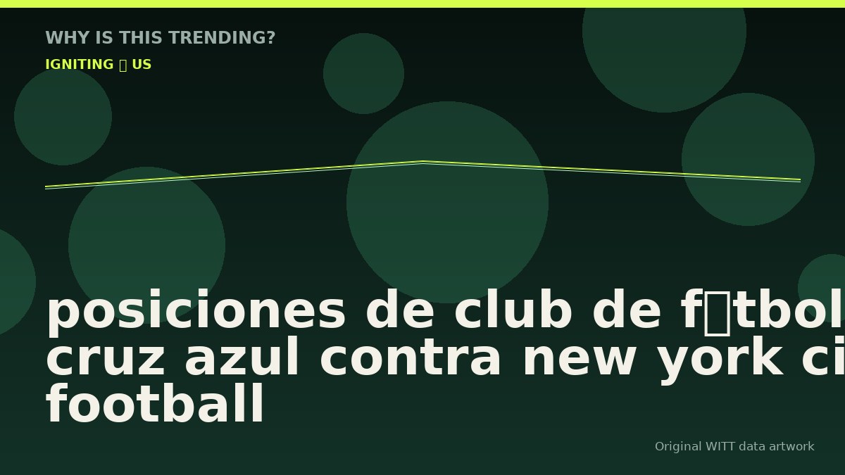 posiciones de club de fútbol cruz azul contra new york city football club original attention timeline illustration