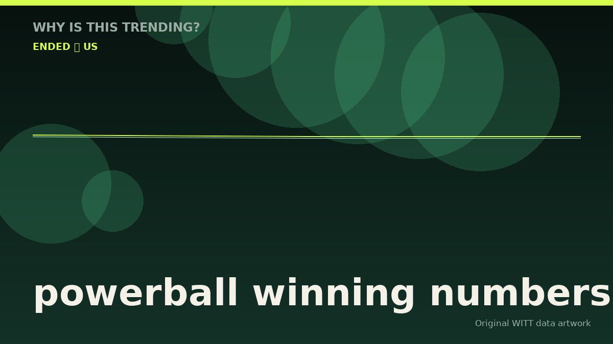 powerball winning numbers original attention timeline illustration