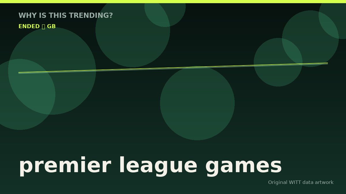 premier league games original attention timeline illustration