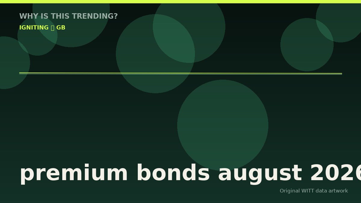 premium bonds august 2026 original attention timeline illustration