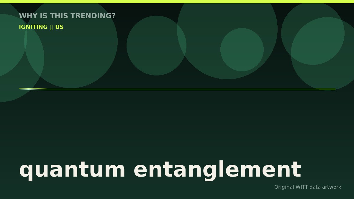 quantum entanglement original attention timeline illustration