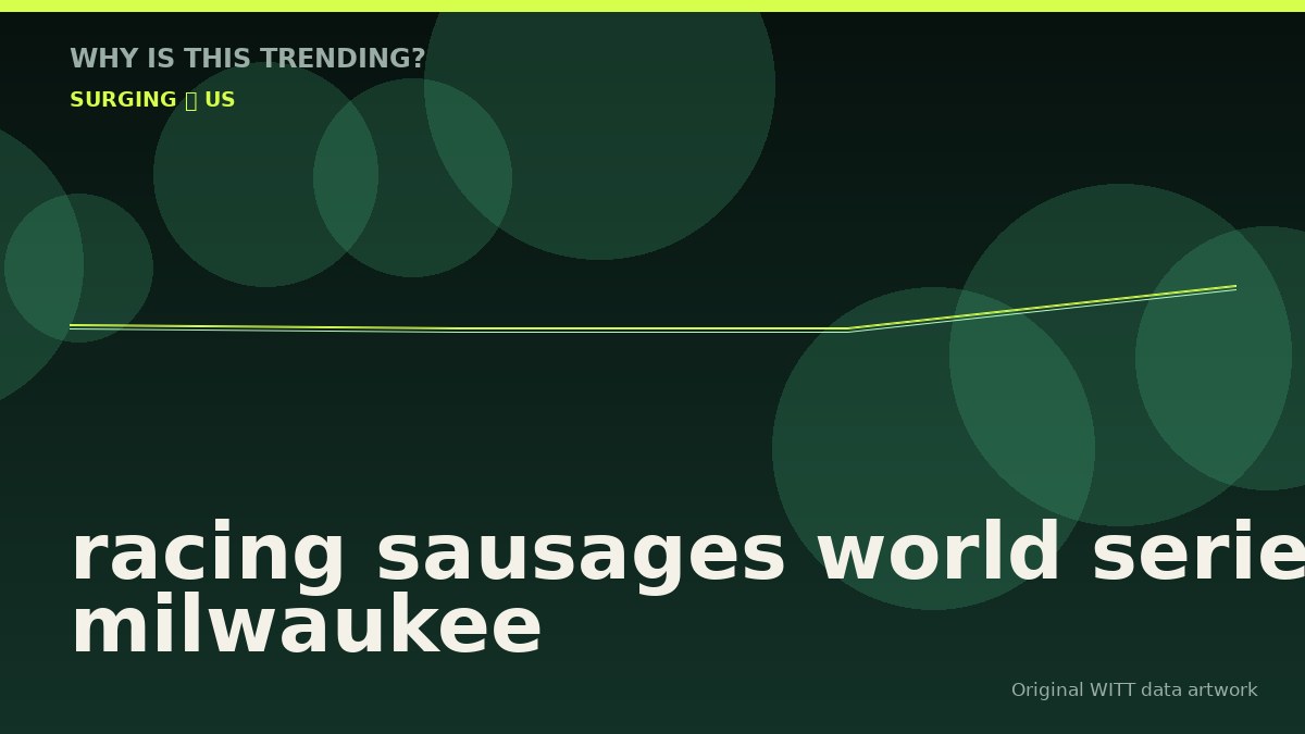 racing sausages world series milwaukee original attention timeline illustration