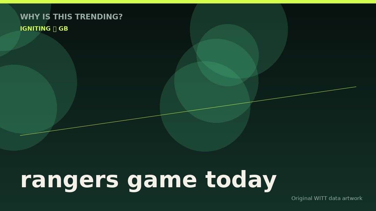 rangers game today original attention timeline illustration