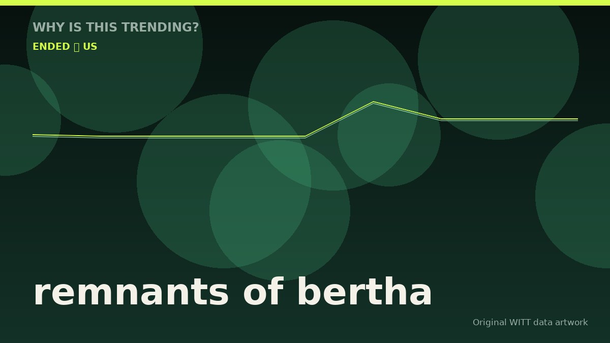 remnants of bertha original attention timeline illustration