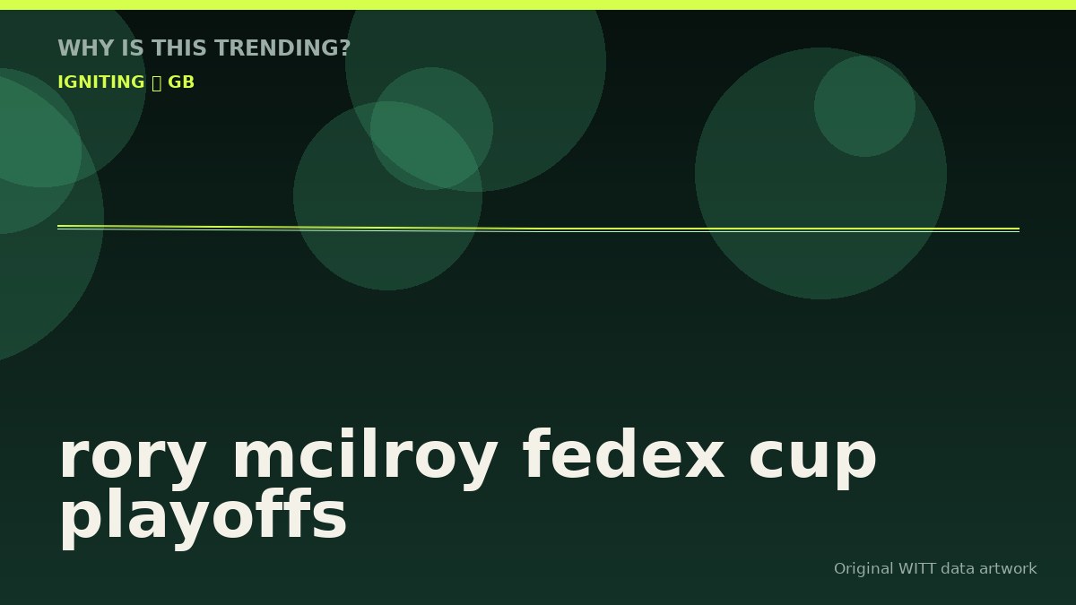 rory mcilroy fedex cup playoffs original attention timeline illustration