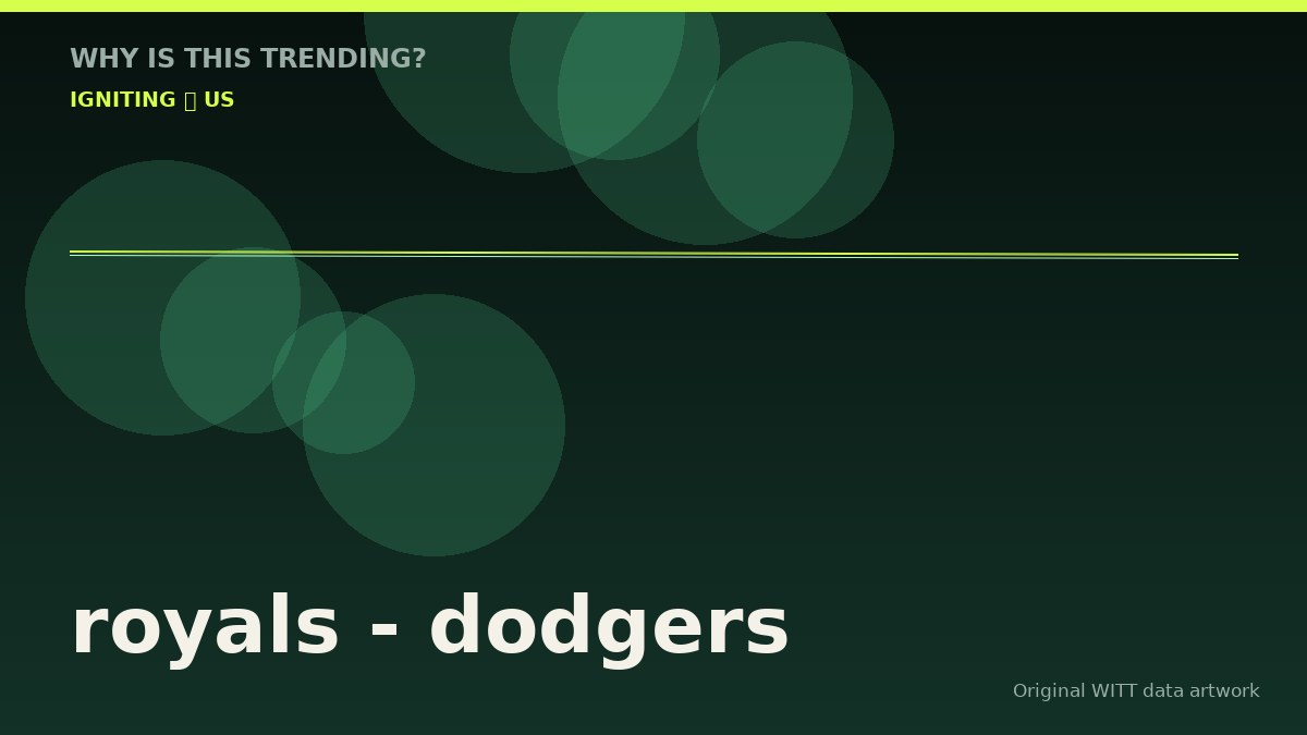royals - dodgers original attention timeline illustration