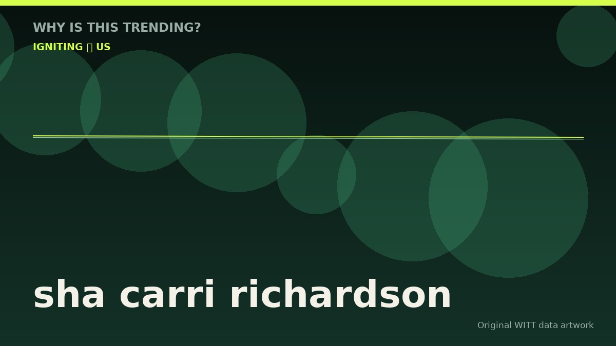 sha carri richardson original attention timeline illustration