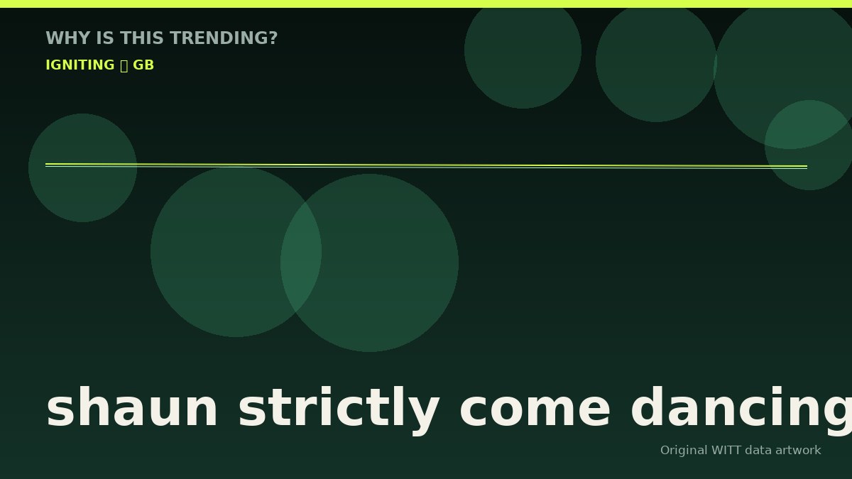shaun strictly come dancing original attention timeline illustration