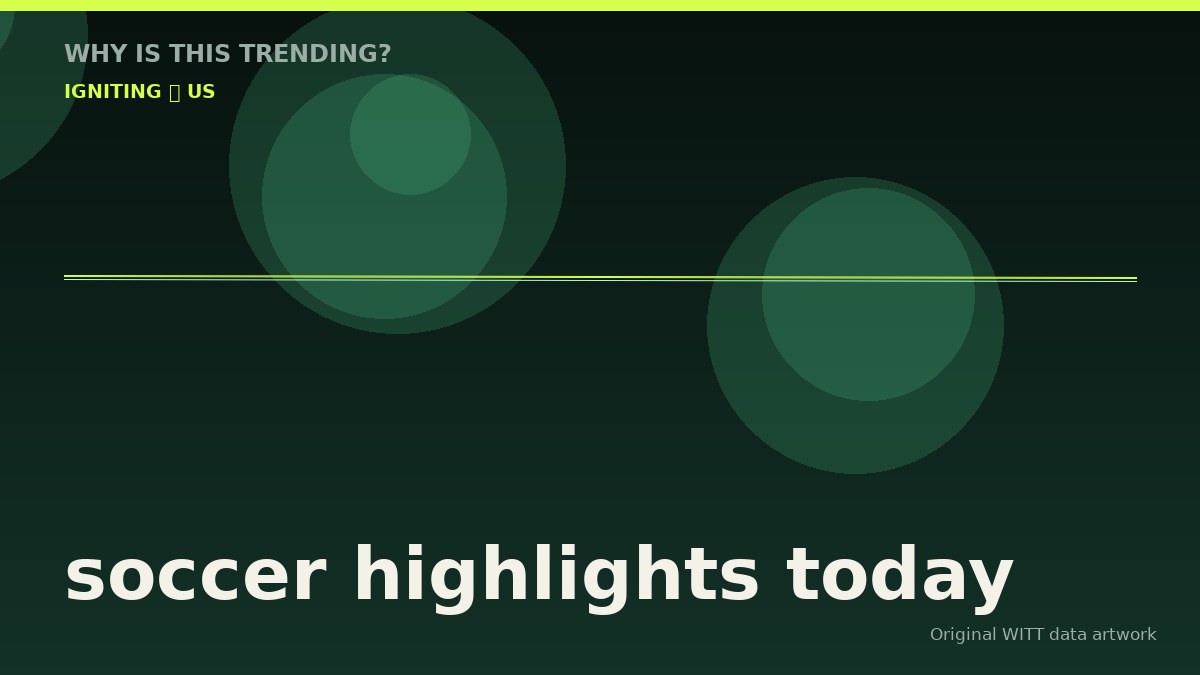 soccer highlights today original attention timeline illustration