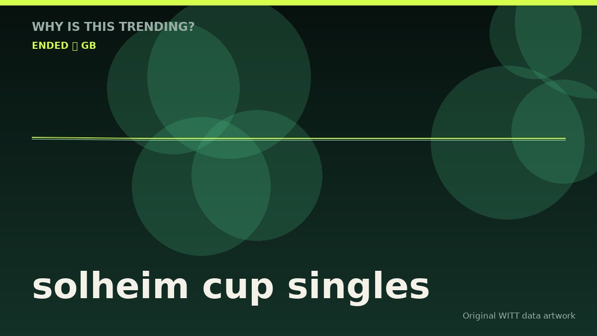 solheim cup singles original attention timeline illustration