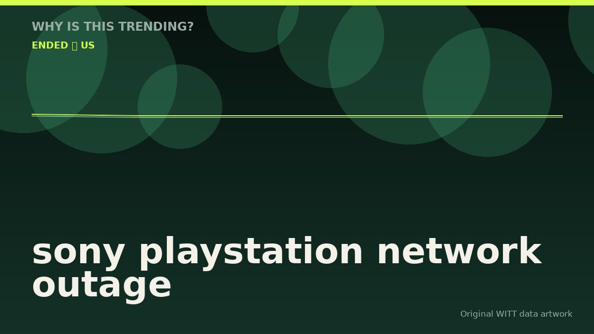 sony playstation network outage original attention timeline illustration