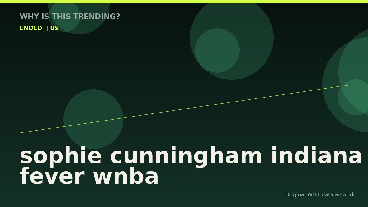 sophie cunningham indiana fever wnba original attention timeline illustration