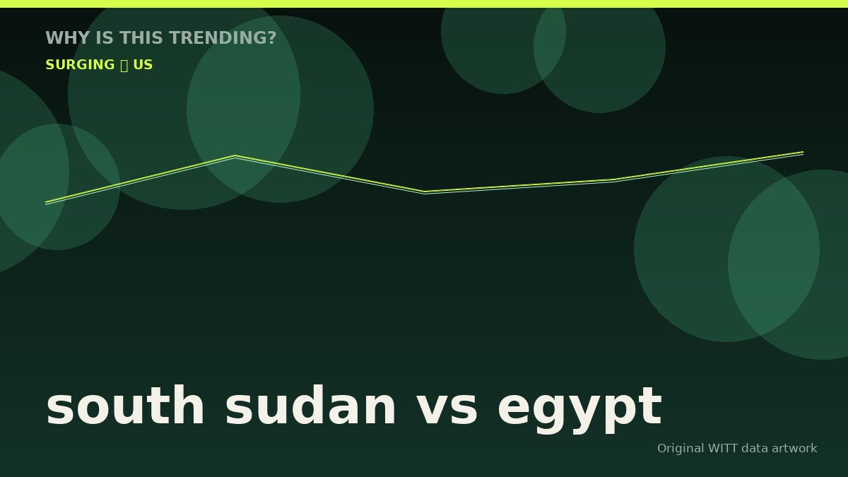 south sudan vs egypt original attention timeline illustration