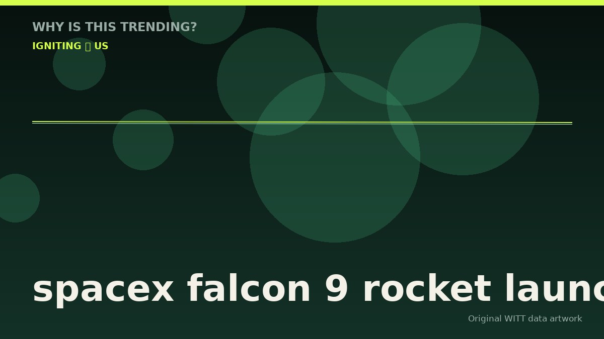 spacex falcon 9 rocket launch original attention timeline illustration