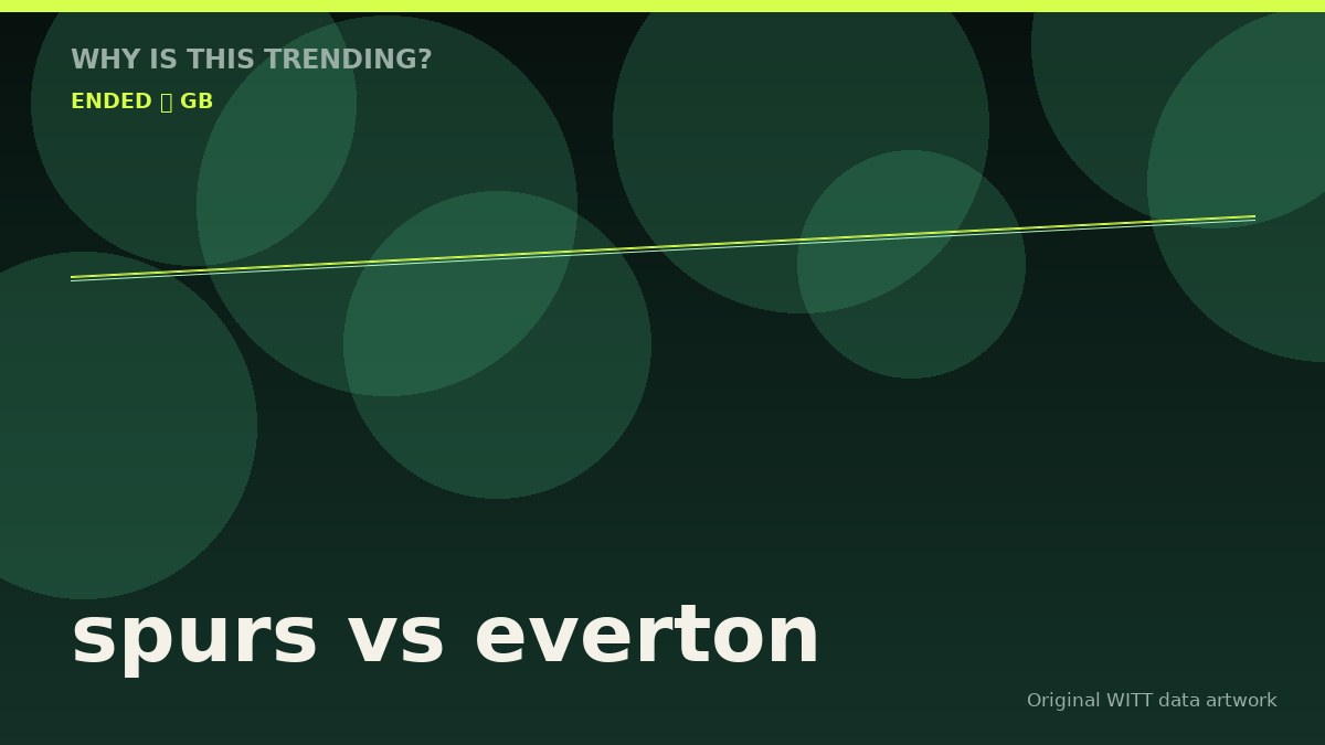 spurs vs everton original attention timeline illustration