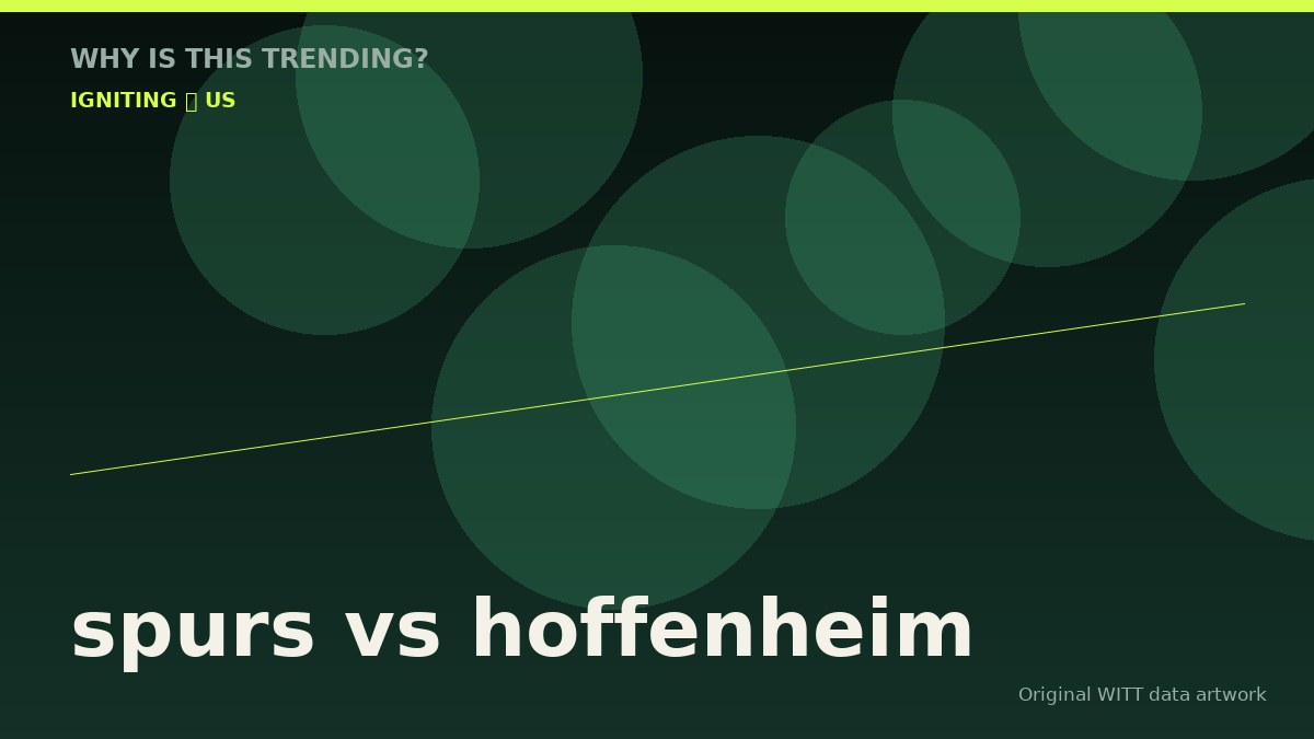 spurs vs hoffenheim original attention timeline illustration